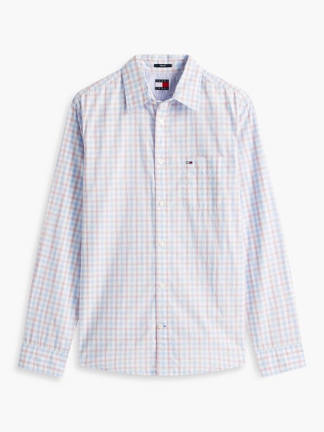 Camisa Regular Xadrez Popeline