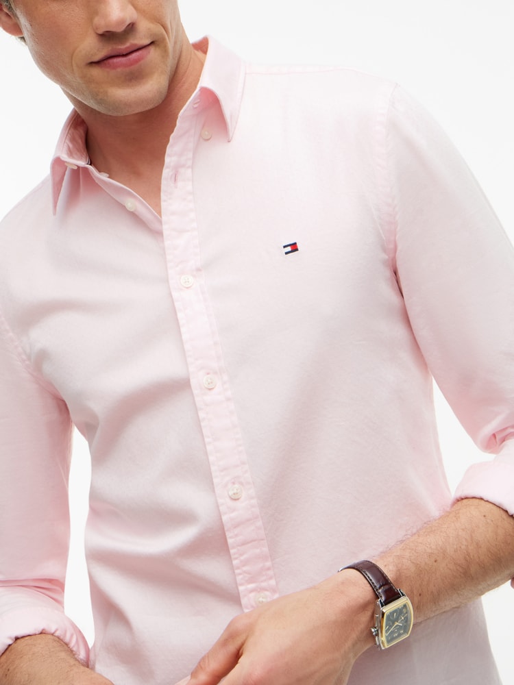 Camisa Th Flex em Dobby Slim Fit