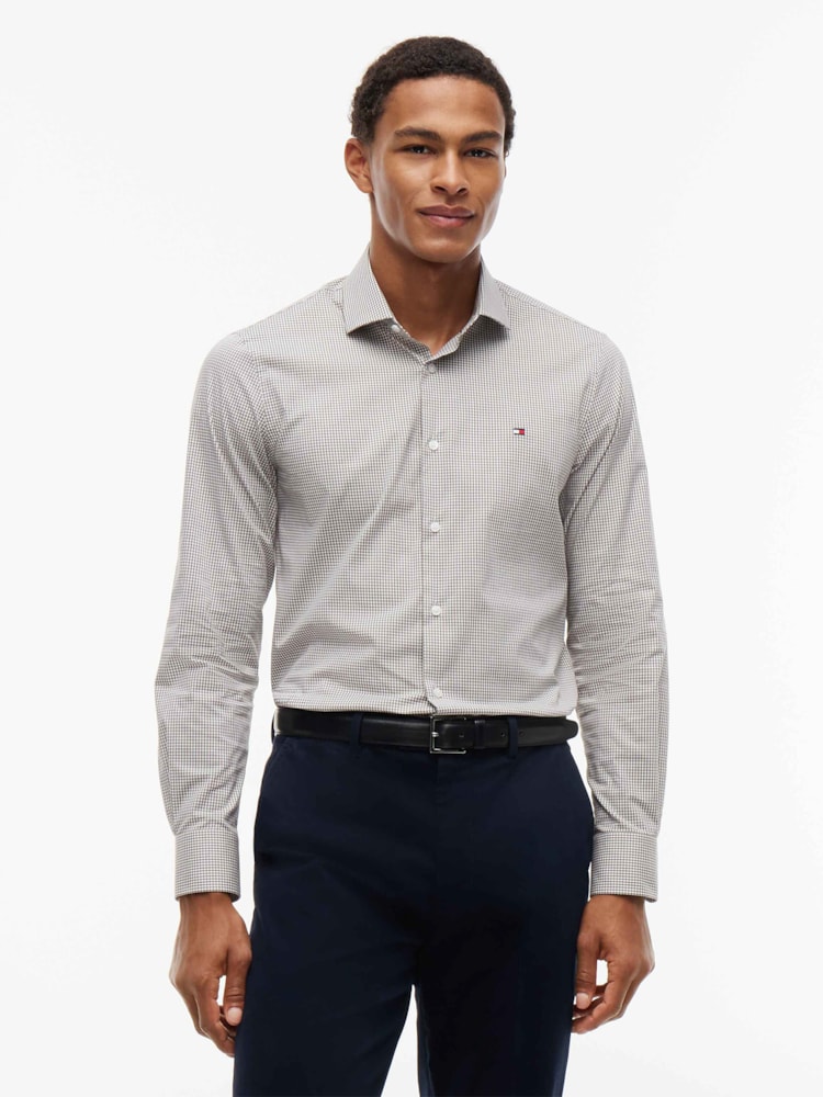 Camisa Tommy Hilfiger Gingham Xadrez Mini