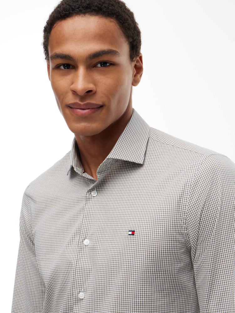 Camisa Tommy Hilfiger Gingham Xadrez Mini