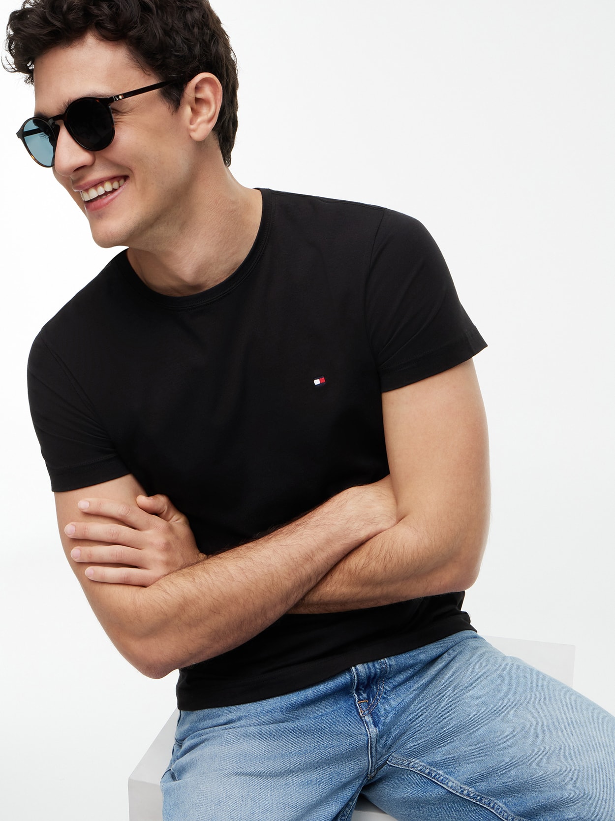 Camiseta Clássica Gola C Slim