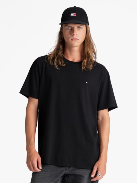 Camiseta Clássica Gola C Tommy Jeans
