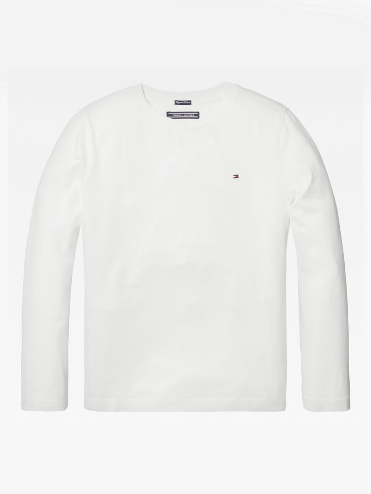 Camiseta Clássica Infantil Manga Longa Tommy Hilfiger