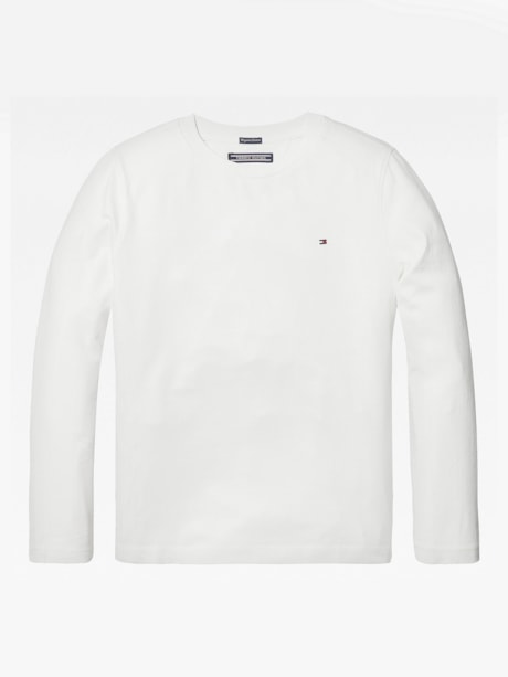 Camiseta Clássica Infantil Manga Longa Tommy Hilfiger