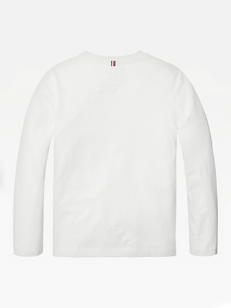 Camiseta Clássica Infantil Manga Longa Tommy Hilfiger