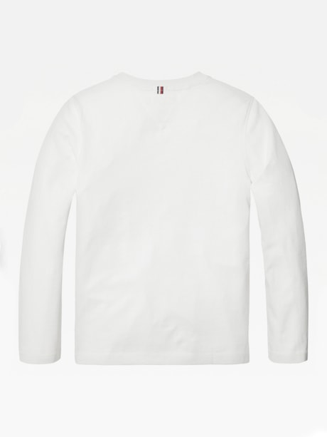 Camiseta Clássica Infantil Manga Longa Tommy Hilfiger