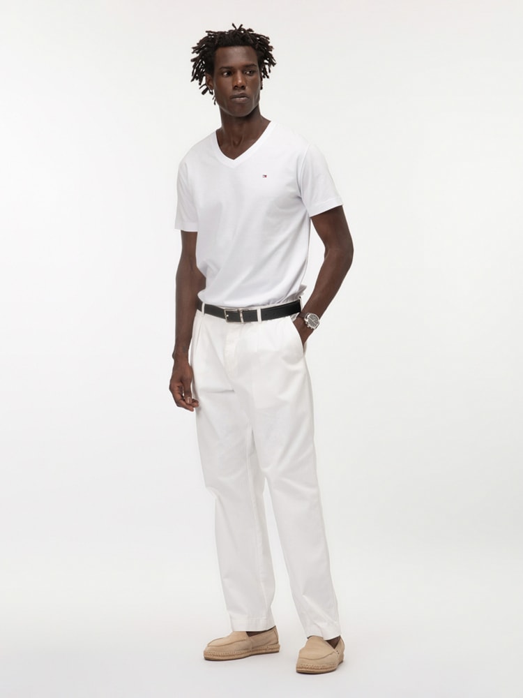 Camiseta Clássica Tommy Hilfiger Gola V