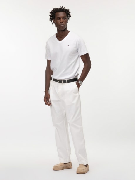 Camiseta Clássica Tommy Hilfiger Gola V