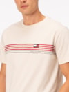 Camiseta com Estampa Listrada Assinatura