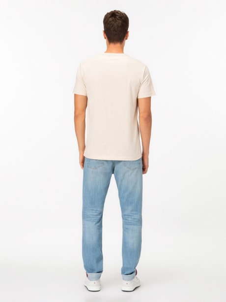 Camiseta com Estampa Listrada Assinatura
