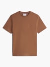 Camiseta de Gola C com Bordado de Bandeira