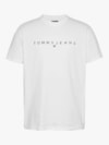 Camiseta de Gola Redonda com Bordado do Logo da Linear