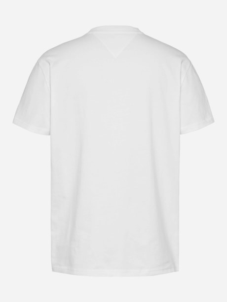 Camiseta de Gola Redonda com Bordado do Logo da Linear