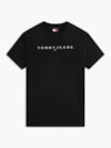 Camiseta de Gola Redonda com Bordado do Logo da Linear