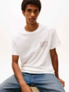 Camiseta de gola redonda com logo exclusivo nas costas