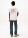 Camiseta de gola redonda com logo exclusivo nas costas