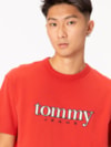 Camiseta de Malha com Aplicação de Logo