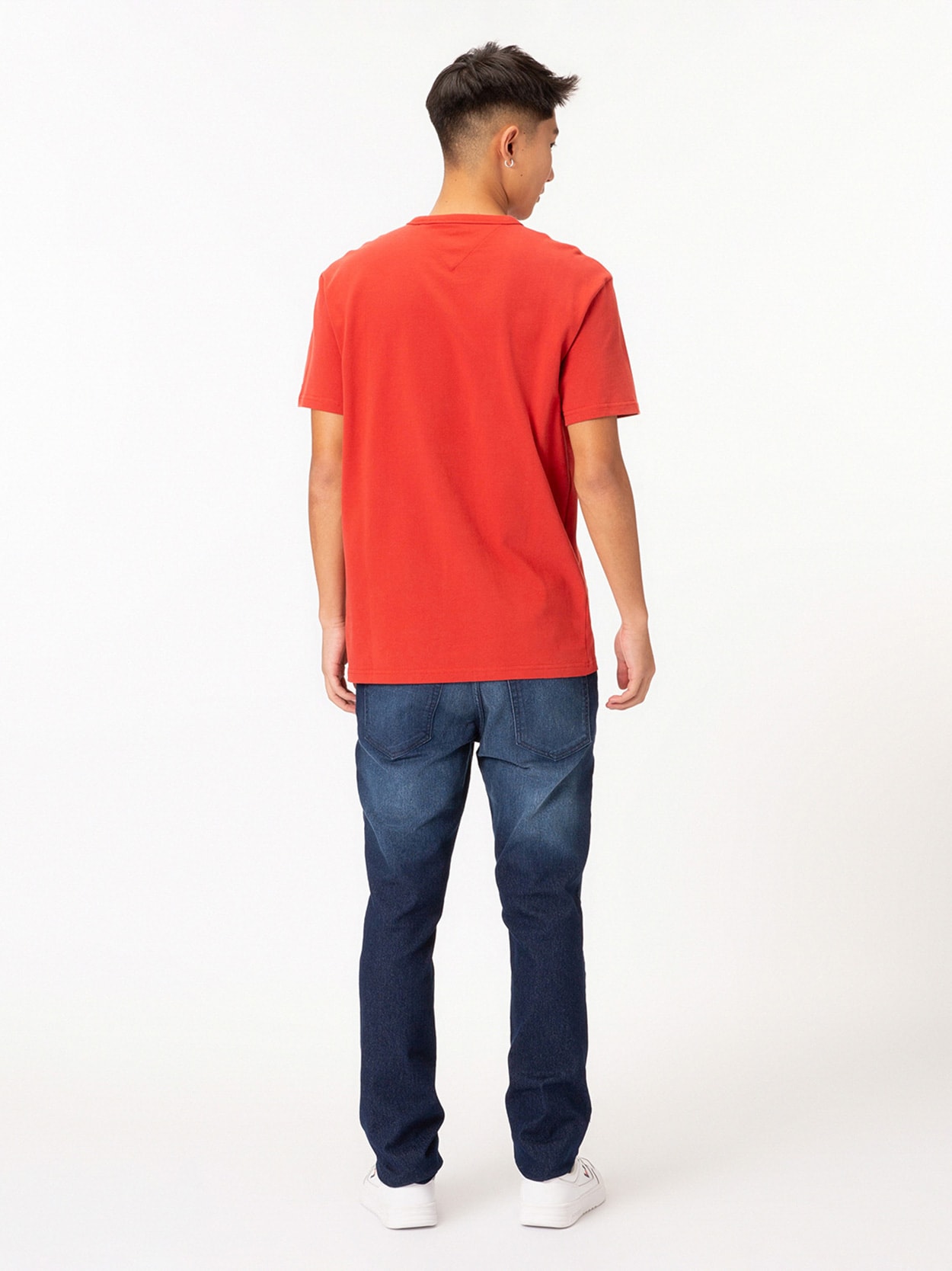 Camiseta de Malha com Aplicação de Logo