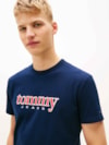 Camiseta de Malha com Aplicação de Logo