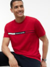 Camiseta de Malha com Bordado do Logotipo