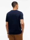 Camiseta de Malha com Bordado do Logotipo