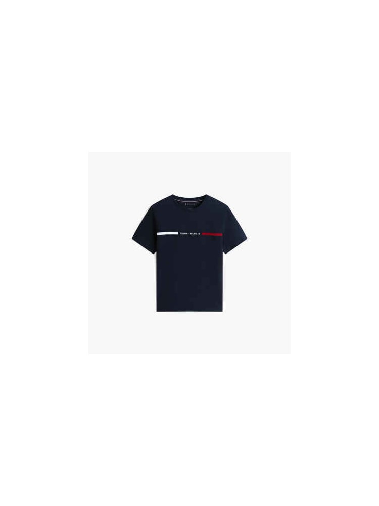 Camiseta de Malha com Bordado do Logotipo