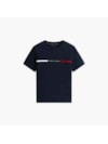 Camiseta de Malha com Bordado do Logotipo