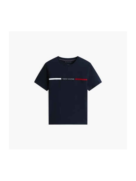Camiseta de Malha com Bordado do Logotipo