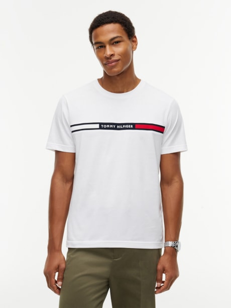Camiseta de Malha com Bordado do Logotipo
