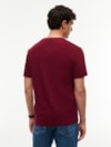 Camiseta em Algodão Fluido com Bolso e Brasão