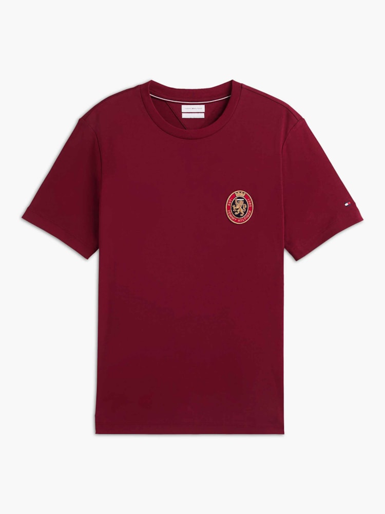 Camiseta em Algodão Fluido com Bolso e Brasão