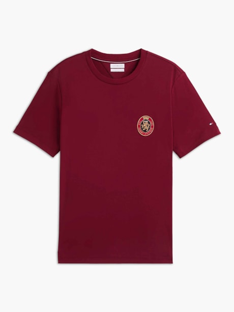 Camiseta em Algodão Fluido com Bolso e Brasão