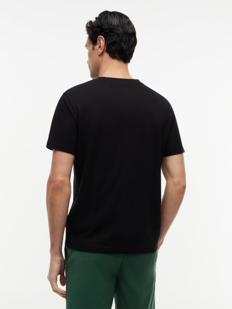 Camiseta em Algodão Pima com Gola V