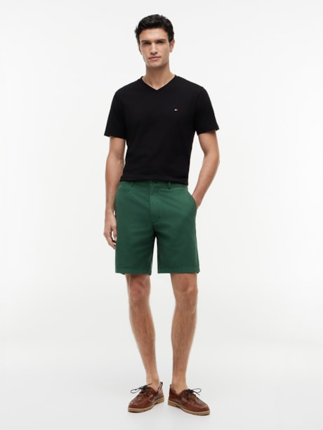 Camiseta em Algodão Pima com Gola V