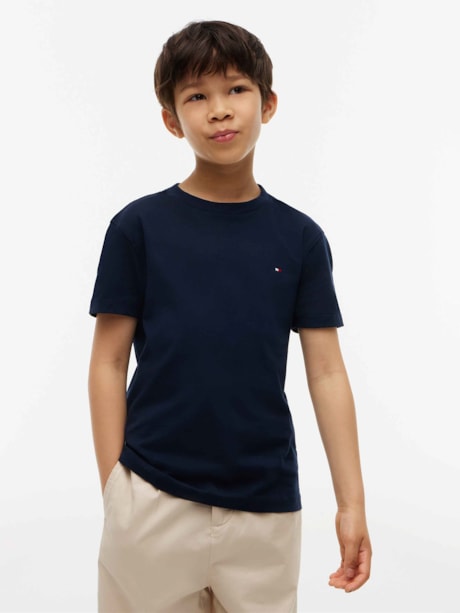 Camiseta Essential com Bordado de Bandeira