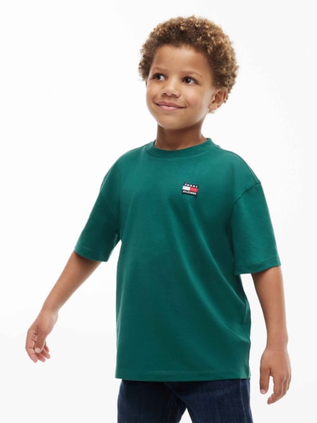 Camiseta Essential em Jersey com Logo Bandeira