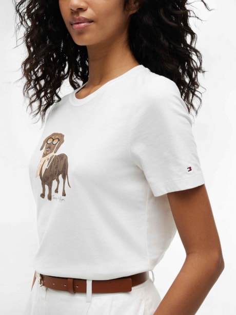 Camiseta Estampa Dog Regular