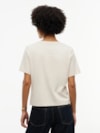 Camiseta Gola C com Bordado de Logo