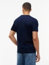 Camiseta Gola C com Bordado de Logo Varsity
