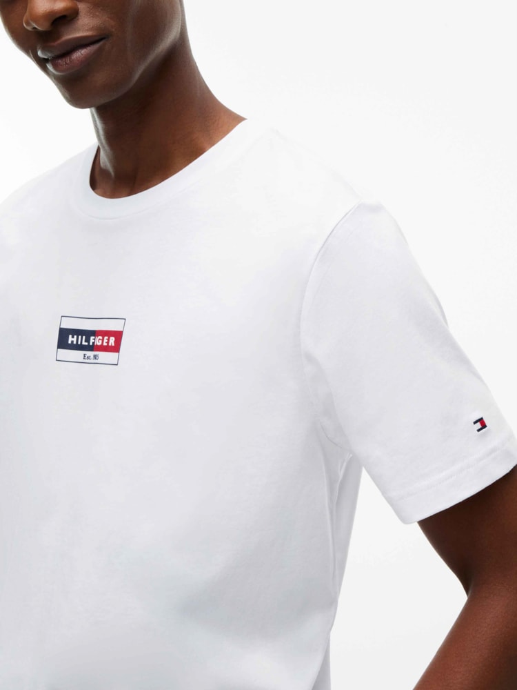 Camiseta Gola C e Logo de Bandeira