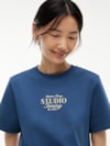 Camiseta Gola C em Interlock com Logo