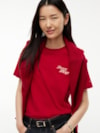 Camiseta Gola C em Jersey com Logo