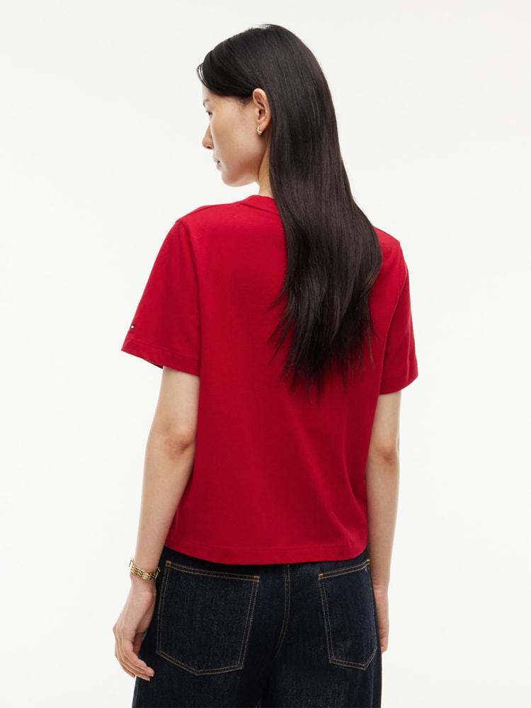 Camiseta Gola C em Jersey com Logo