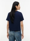 Camiseta Gola C em Jersey com Logo