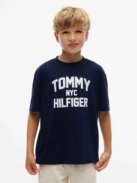Camiseta Gola C em Jersey com Logo