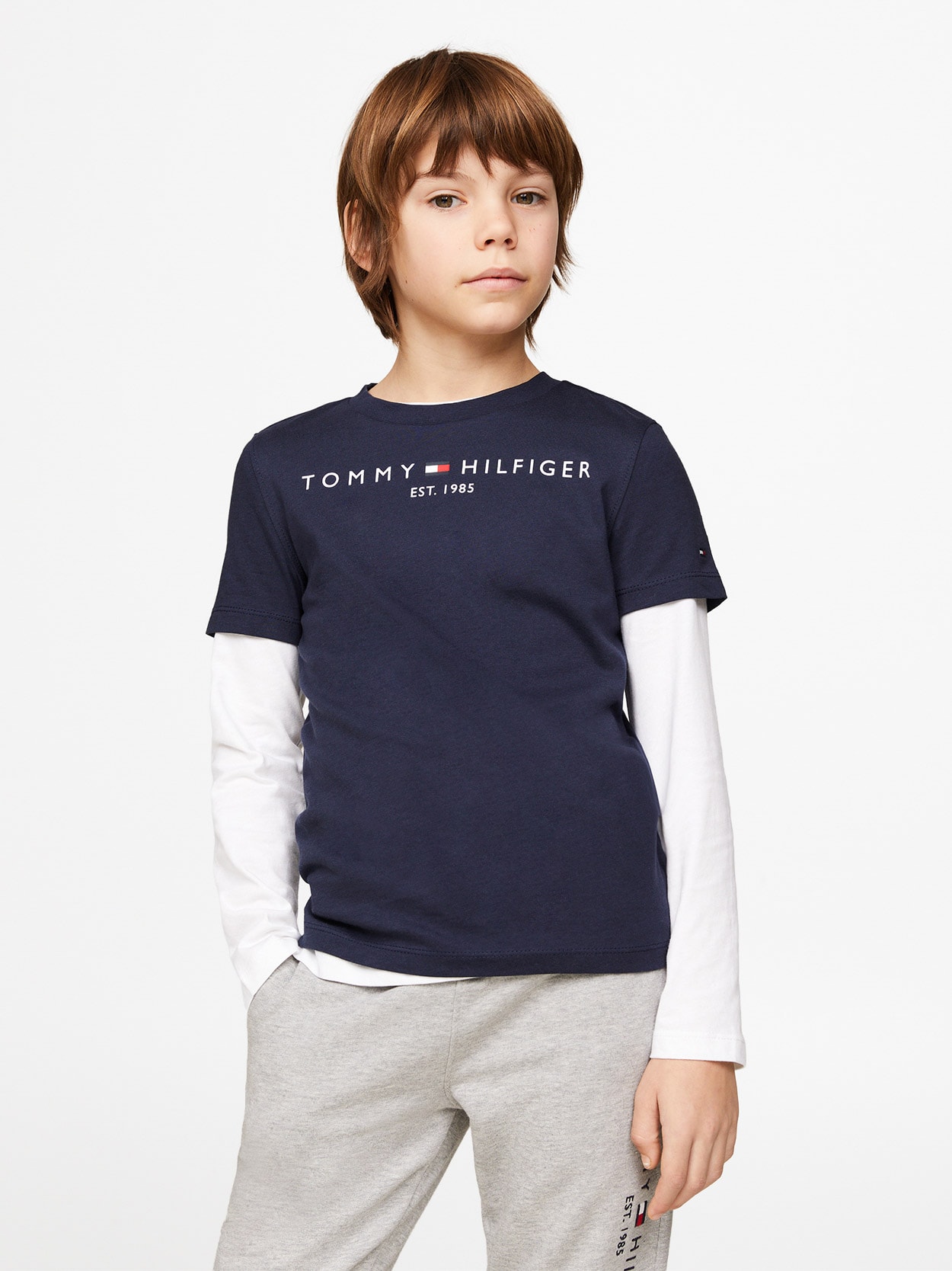 Camiseta Infantil Logo Clássico Tommy Hilfiger