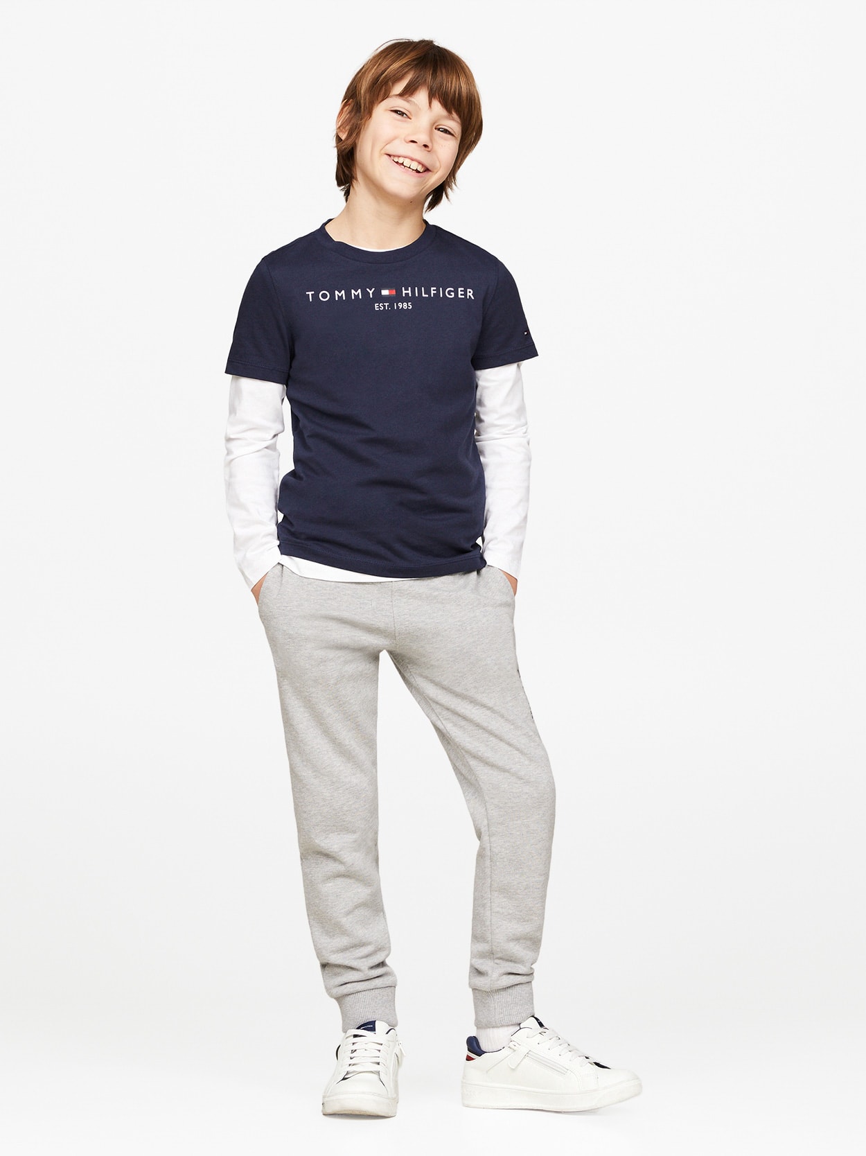 Camiseta Infantil Logo Clássico Tommy Hilfiger