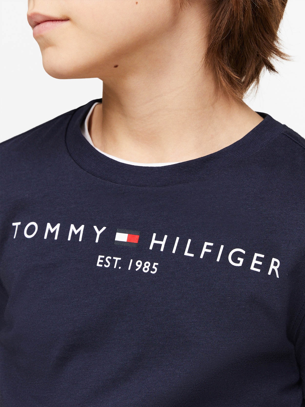 Camiseta Infantil Logo Clássico Tommy Hilfiger