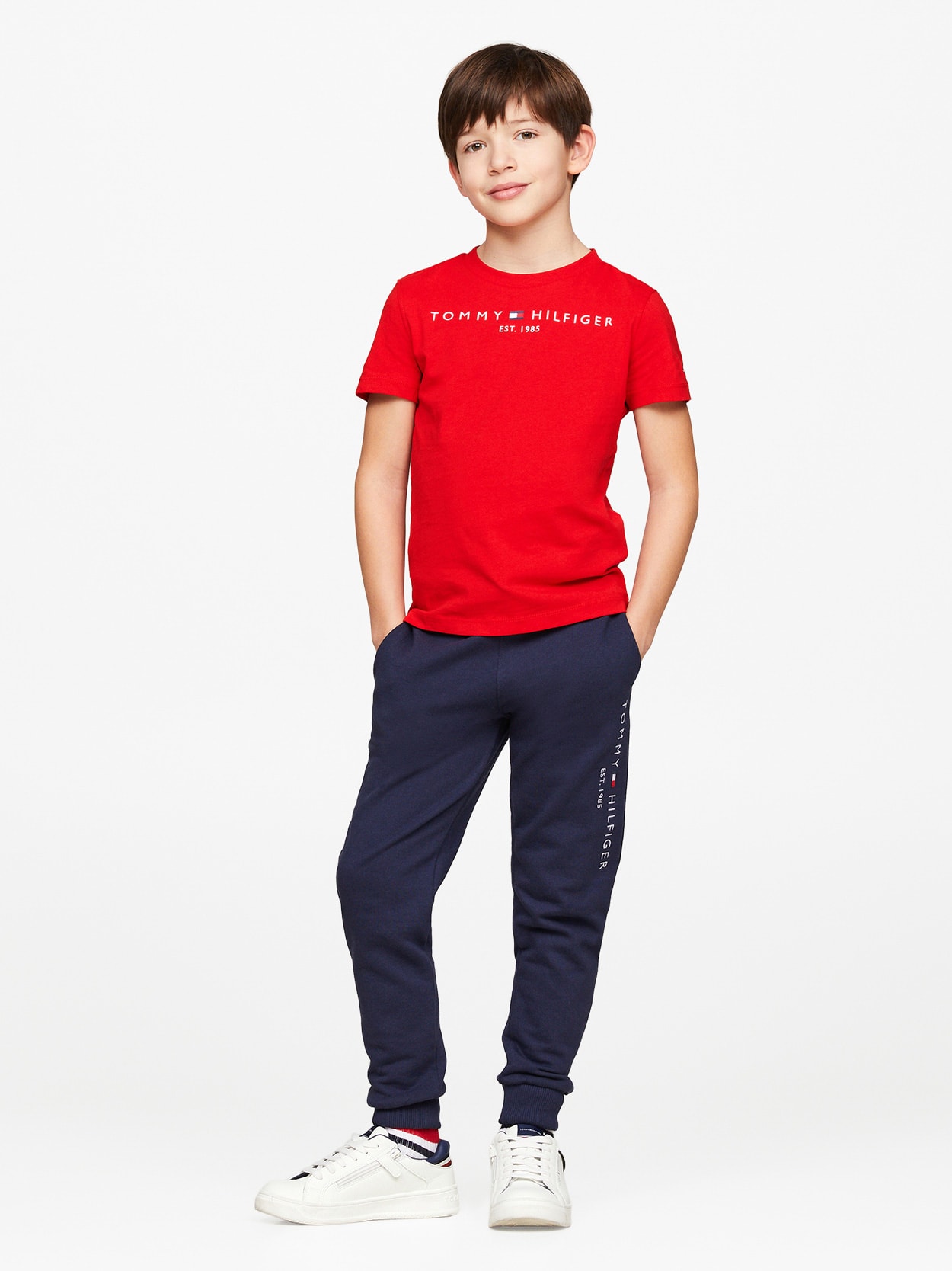 Camiseta Infantil Logo Clássico Tommy Hilfiger