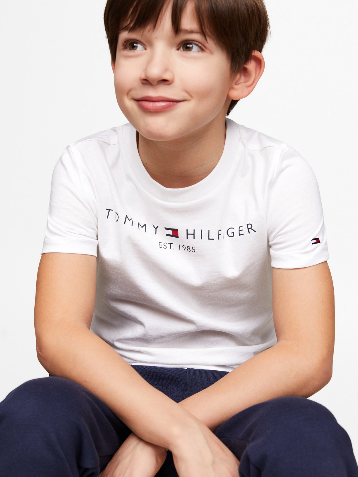 Camiseta Infantil Logo Clássico Tommy Hilfiger